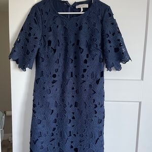 Navy lace dress